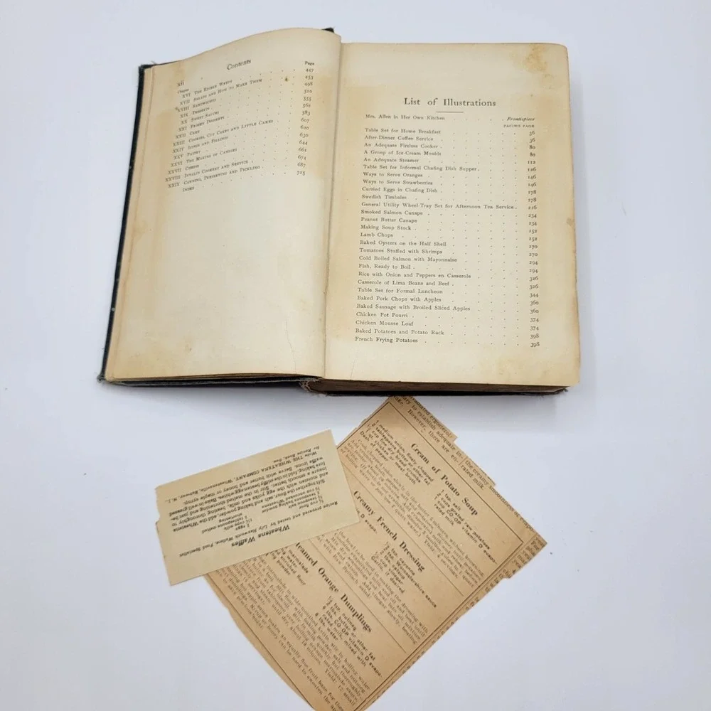Mrs. Allens Cook Book By Ida C. Bailey Allen 1917 Hardcover Vintage